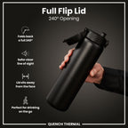 ION8 920ml Insulated Water Bottle – Black