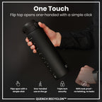ION8 Recyclon 1L Water Bottle – Black