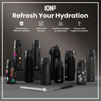 ION8 Recyclon 1L Water Bottle – Black
