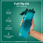 ION8 Recyclon 1L Water Bottle – Aqua