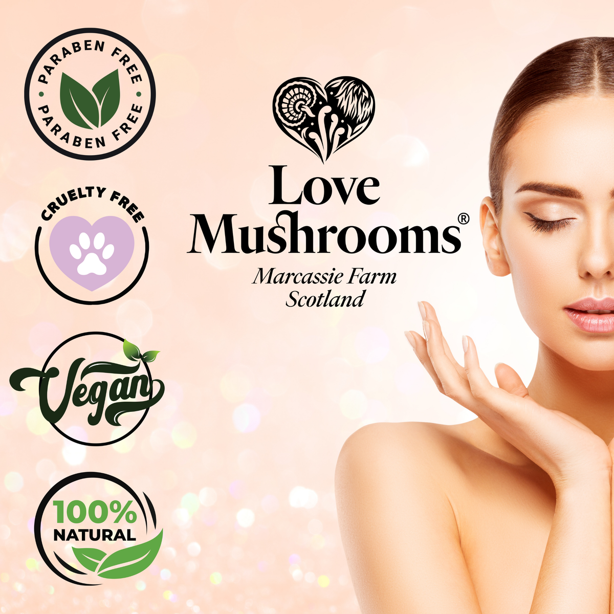 Love Mushrooms Collagen Truffle Sheet Face Mask – Single