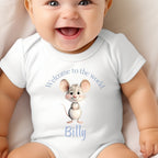 Personalised Blue Mouse Baby Gift Box
