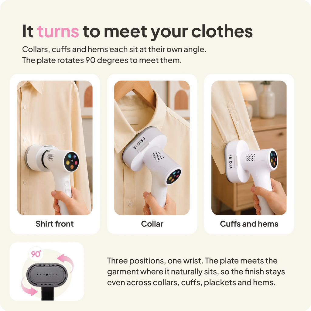 Fridja f20 Handheld Clothes Steamer Pro with Suction
