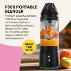 Fridja f500 Portable Blender – Smoothies & Protein Shakes