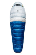 Sierra Designs Women's Get Down 20°F (-7°C) 550-Fill DriDown Sleeping Bag - Regular - Light Blue/Blue