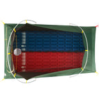 Sierra Designs Clip Flashlight 3,000 2 Person Tent  - Dark Green/Grey