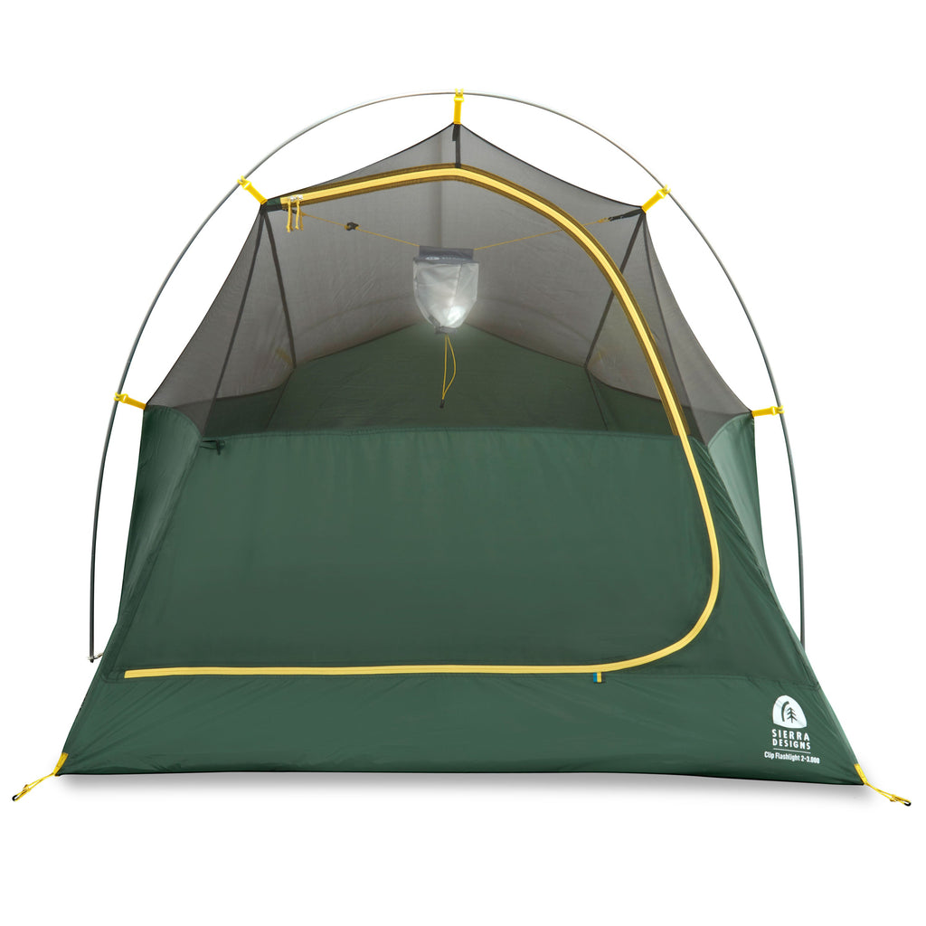 Sierra Designs Clip Flashlight 3,000 2 Person Tent  - Dark Green/Grey