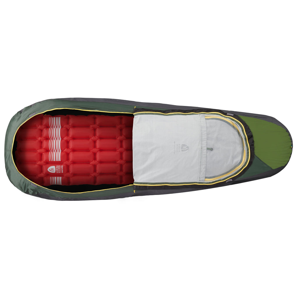 Sierra Designs Backcountry Bivy 3,000 - Long, Green/Dark Green - Min Weight 430gms