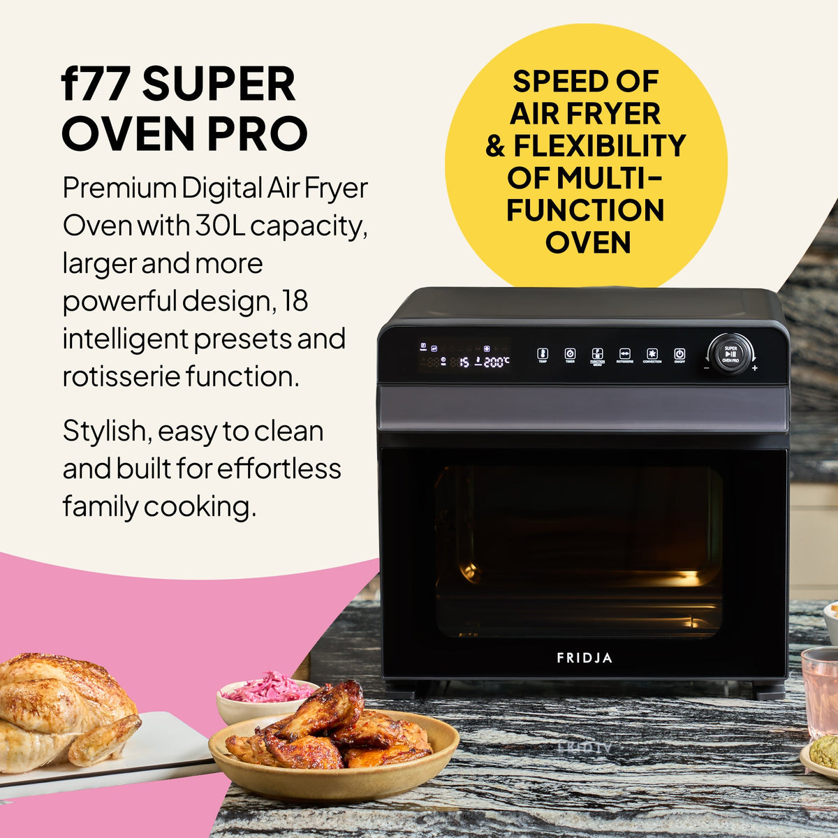 Fridja f77 Super Oven Pro – 30L Digital Air Fryer Oven