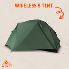 Kelty Wireless 8-Person Family Tent – Dill / Black Forest
