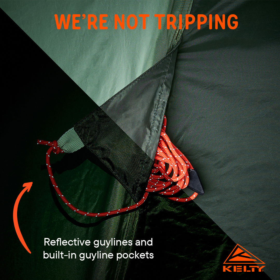 Kelty Wireless 8-Person Family Tent – Dill / Black Forest