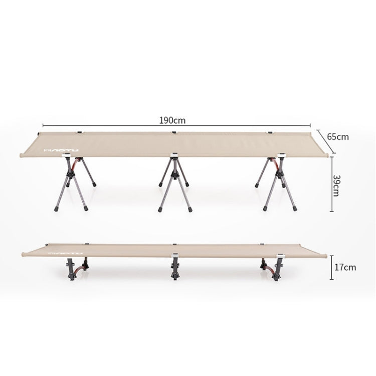 AOTU AT6758 Folding Camping Bed – Aluminium Frame, 150kg Capacity