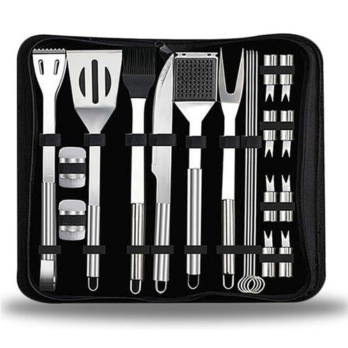 20-Piece Camping & BBQ Utensil Set with Carry Bag