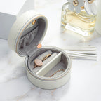 Personalised White Travel Jewellery Case with Tassel
