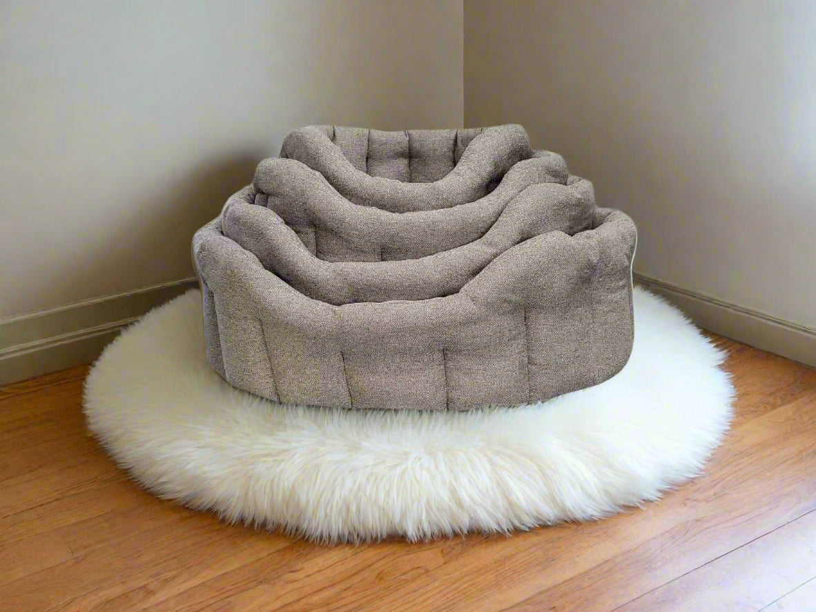 Country Dog Premium Orkney Tweed Oval Dog Bed