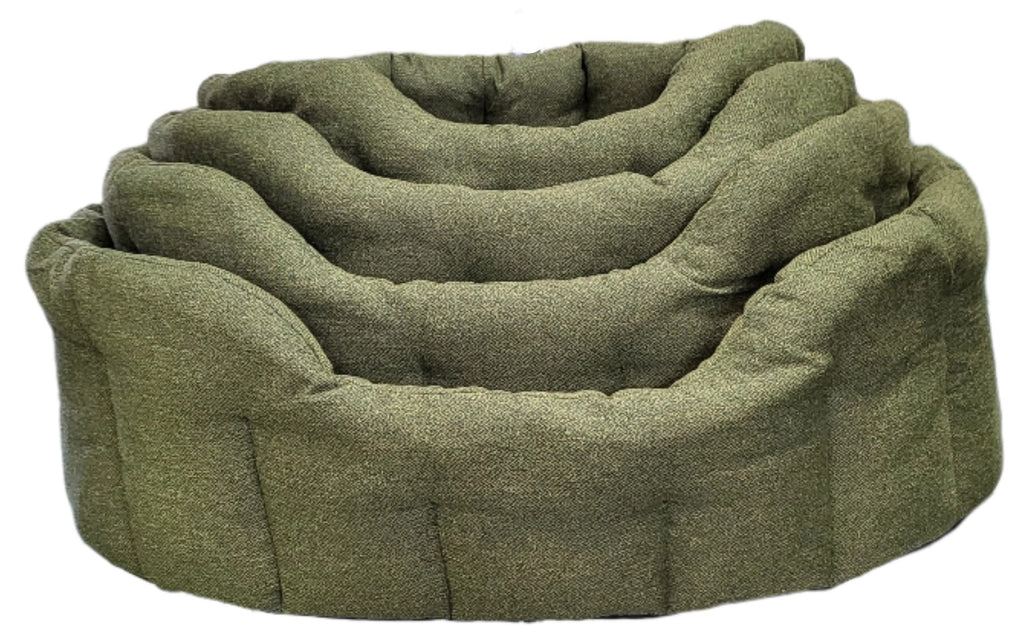 Country Dog Premium Orkney Tweed Oval Dog Bed