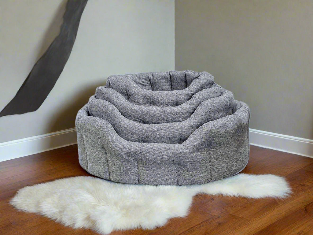 Country Dog Premium Orkney Tweed Oval Dog Bed