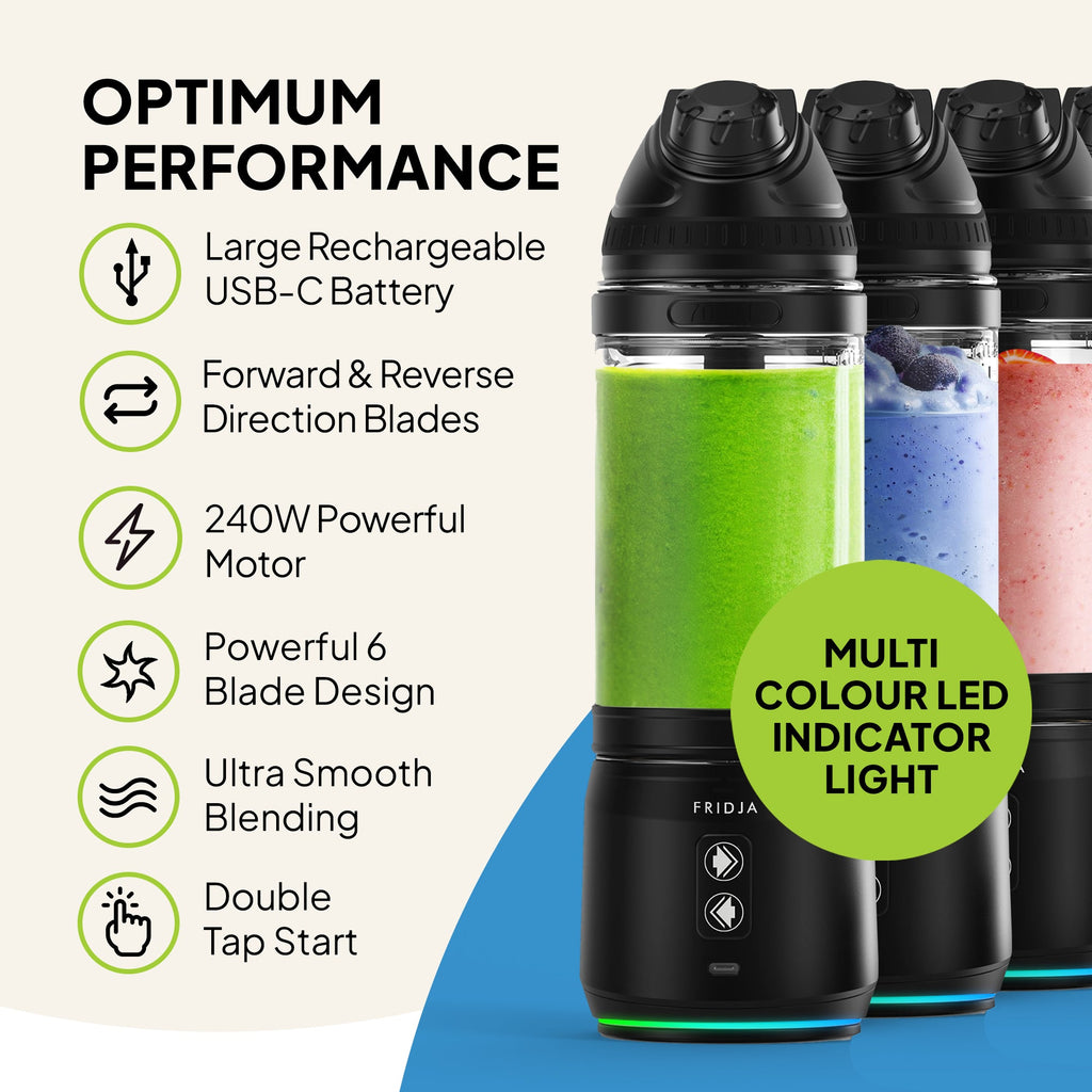 Fridja f500 Portable Blender – Smoothies & Protein Shakes