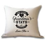 Personalised Grandma's House Cushion