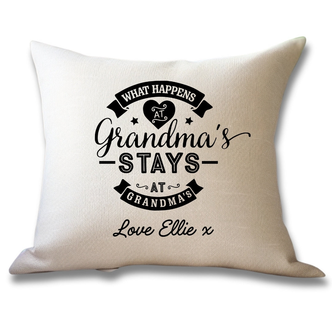 Personalised Grandma's House Cushion