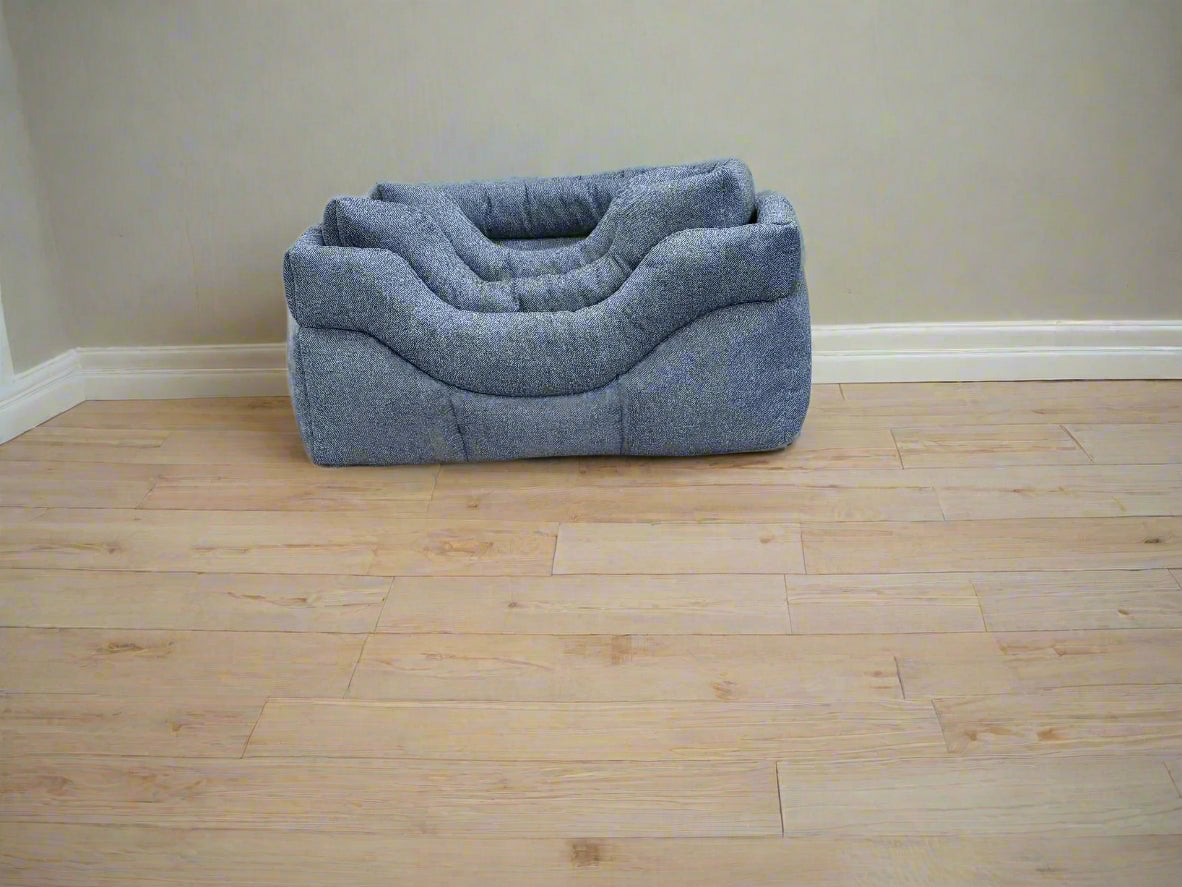 Country Dog Premium Orkney Tweed High-Sided Rectangular Dog Bed