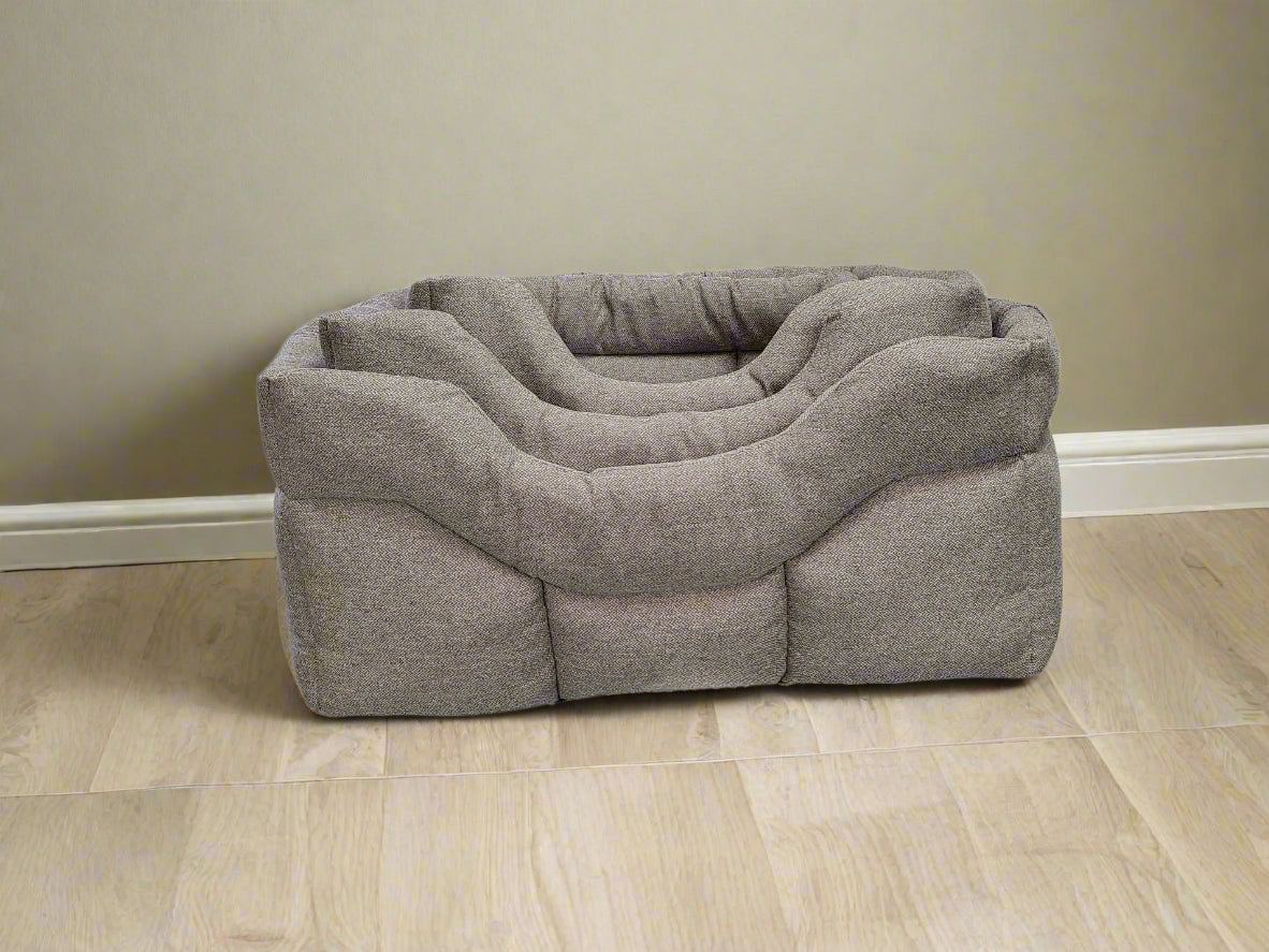 Country Dog Premium Orkney Tweed High-Sided Rectangular Dog Bed