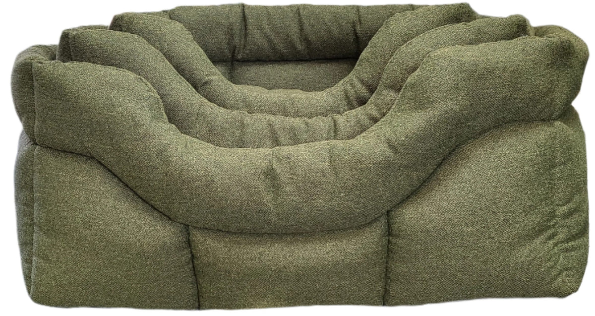 Country Dog Premium Orkney Tweed High-Sided Rectangular Dog Bed