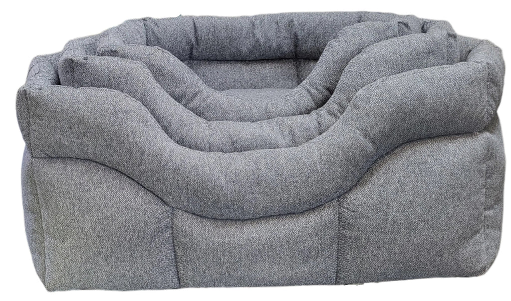 Country Dog Premium Orkney Tweed High-Sided Rectangular Dog Bed
