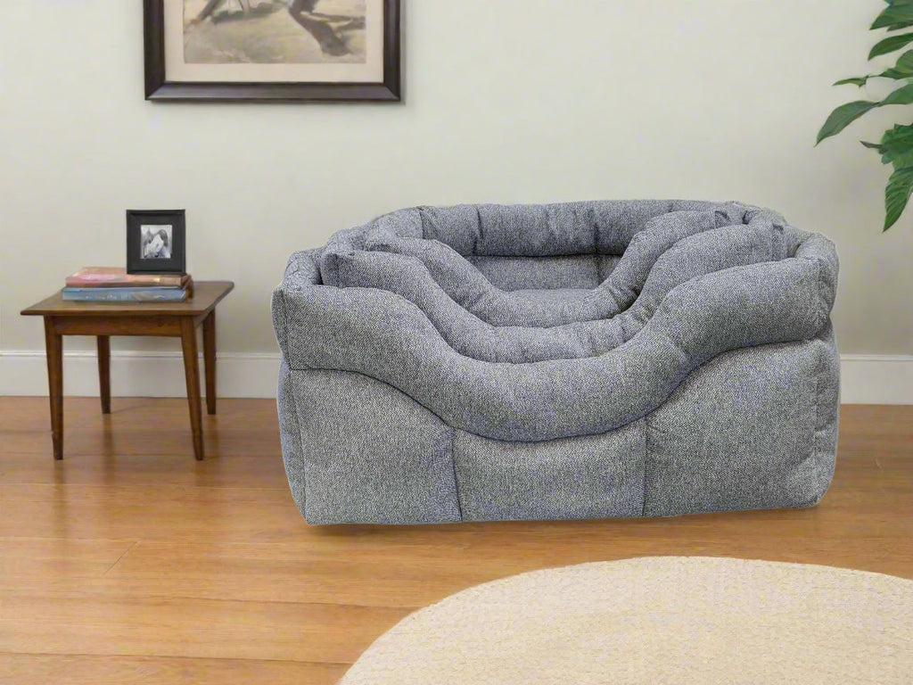 Country Dog Premium Orkney Tweed High-Sided Rectangular Dog Bed