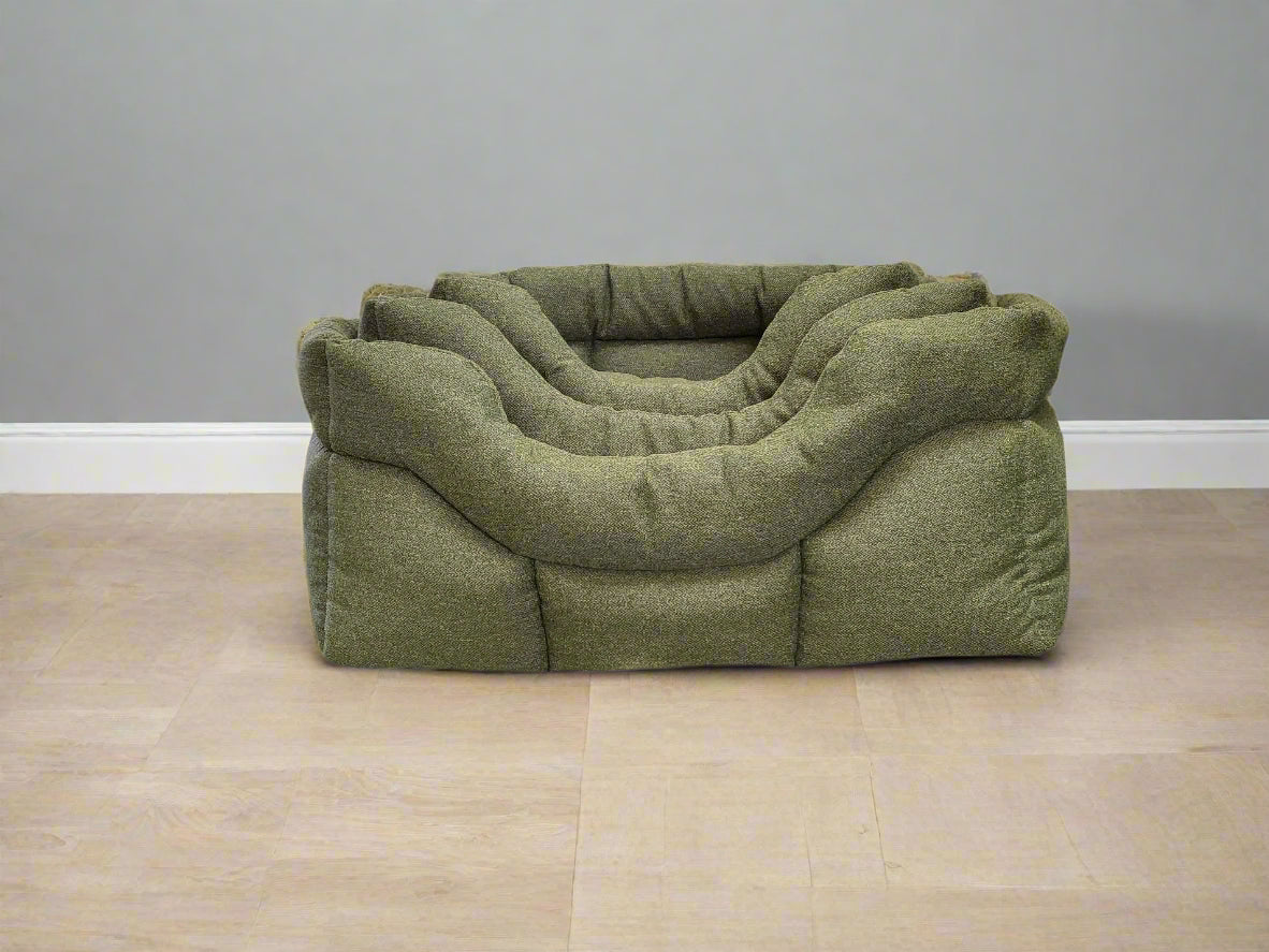 Country Dog Premium Orkney Tweed High-Sided Rectangular Dog Bed