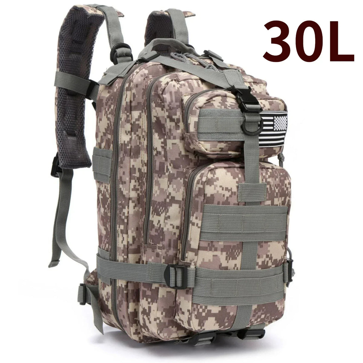 Thuram 30L / 50L Tactical Backpack for Hiking, Camping & Fishing