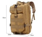 QT&QY 30L/50L MOLLE Tactical Backpack for Hiking & Travel