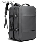 BANGE Aesthetic Men Business Backpack School Expandable USB Bag, Large Capacity 17.3 Laptop Waterproof Fashion Travel Backpack