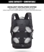 QT&QY 30L/50L MOLLE Tactical Backpack for Hiking & Travel