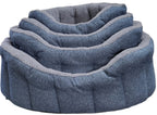 Country Dog Premium Orkney Tweed Fleece-Lined Bolster Dog Bed