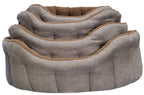 Country Dog Premium Orkney Tweed Fleece-Lined Bolster Dog Bed