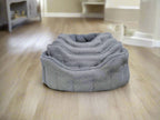 Country Dog Premium Orkney Tweed Fleece-Lined Bolster Dog Bed