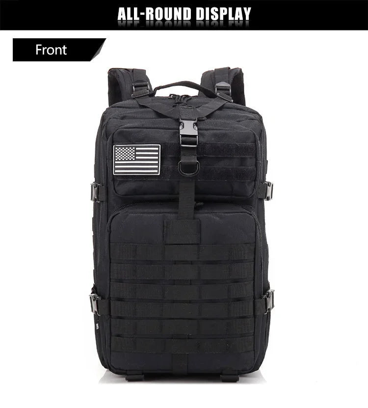 QT&QY 30L/50L MOLLE Tactical Backpack for Hiking & Travel
