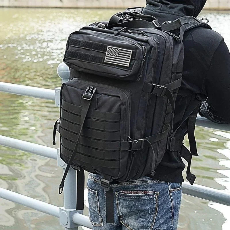 QT&QY 30L/50L MOLLE Tactical Backpack for Hiking & Travel