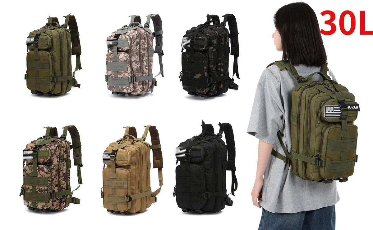 Thuram 30L / 50L Tactical Backpack for Hiking, Camping & Fishing