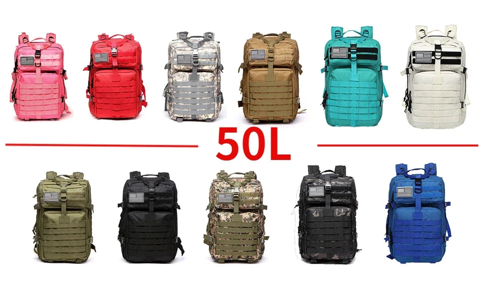 Thuram 30L / 50L Tactical Backpack for Hiking, Camping & Fishing