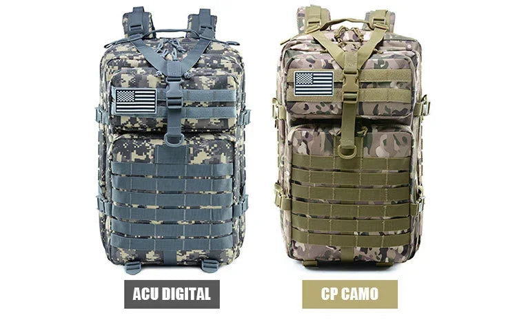 QT&QY 30L/50L MOLLE Tactical Backpack for Hiking & Travel