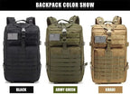 QT&QY 30L/50L MOLLE Tactical Backpack for Hiking & Travel