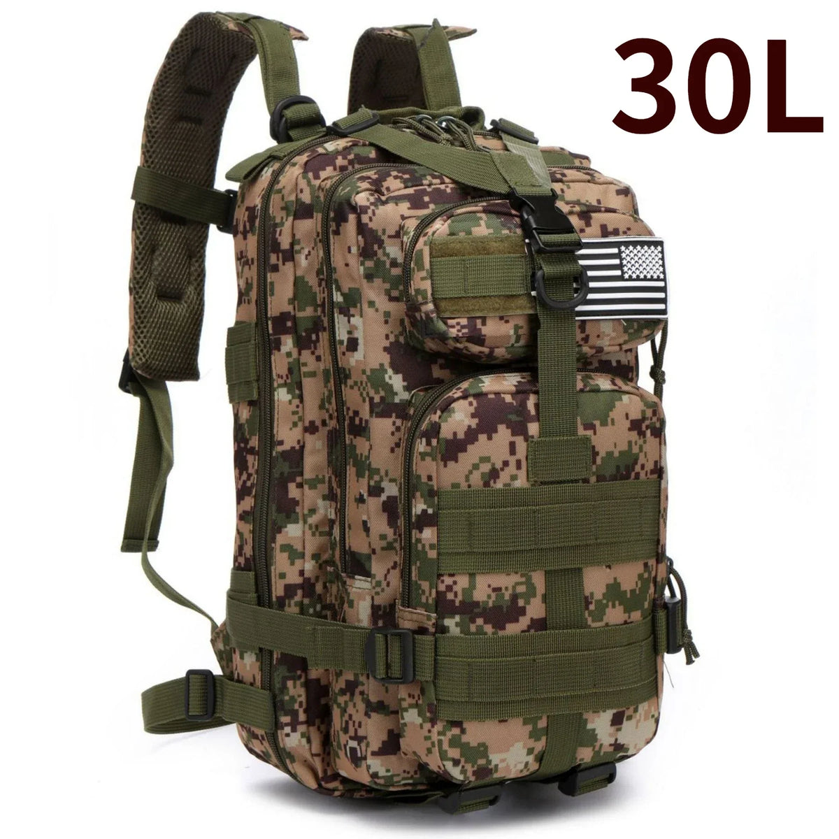 Thuram 30L / 50L Tactical Backpack for Hiking, Camping & Fishing