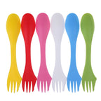 2-Set Heat-Resistant Camping Cutlery – Spoon, Fork & Knife