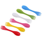 2-Set Heat-Resistant Camping Cutlery – Spoon, Fork & Knife
