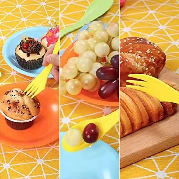 2-Set Heat-Resistant Camping Cutlery – Spoon, Fork & Knife