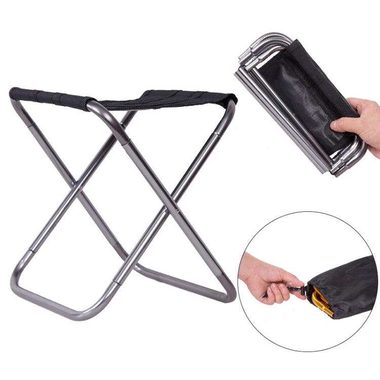 Ultralight Folding Camping Stool – Aluminium Frame, 85kg Capacity