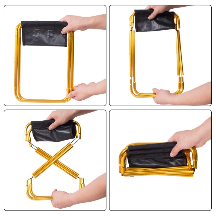 Ultralight Folding Camping Stool – Aluminium Frame, 85kg Capacity