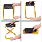 Ultralight Folding Camping Stool – Aluminium Frame, 85kg Capacity
